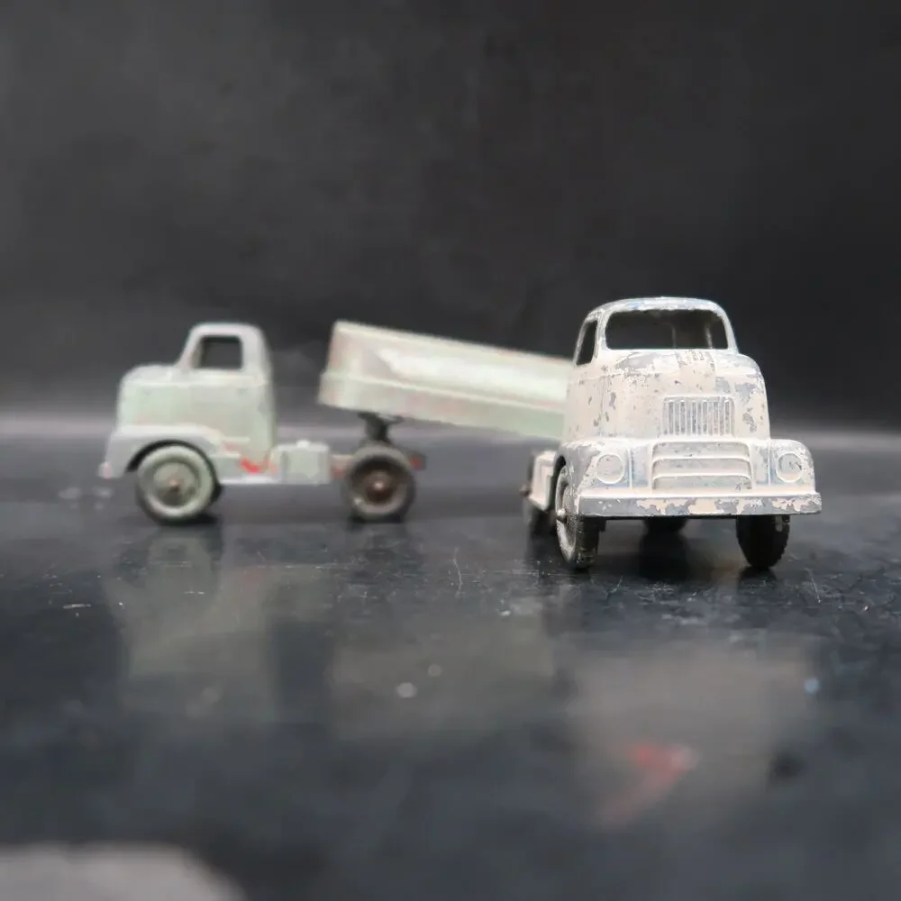 Tootsie Toys Tanker Truck Set of 2 Vintage 1940s Parts Repair See Photos